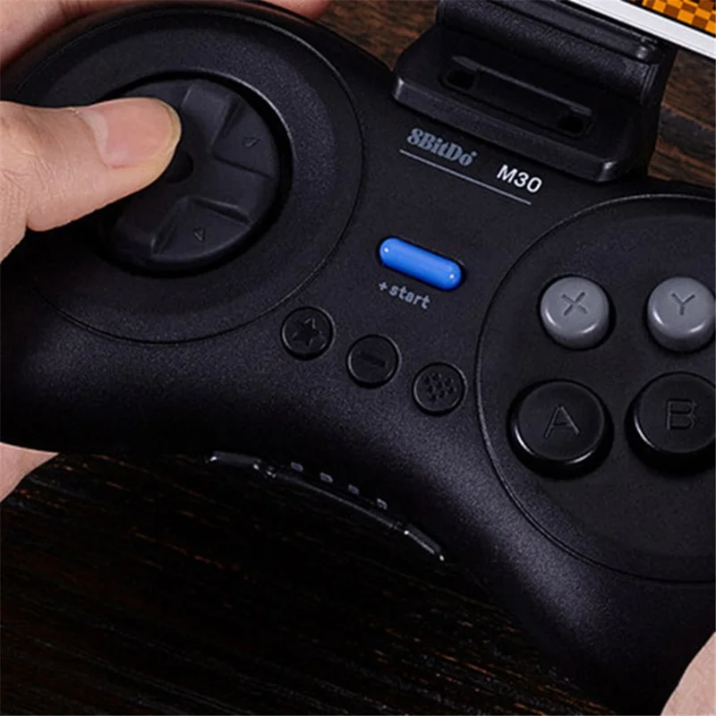 Controller 8BITDO M30 Bluetooth compatibile per Switch / Windows / Android Layout a 6 pulsanti per i giochi classici SEGA - Nero