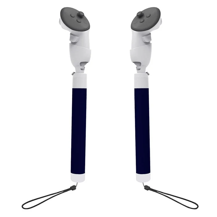 OQ3-002 2Pcs VR Golf Grip for Meta Quest 3 / 3S VR Controllers Long Stick L / R Extension Handle