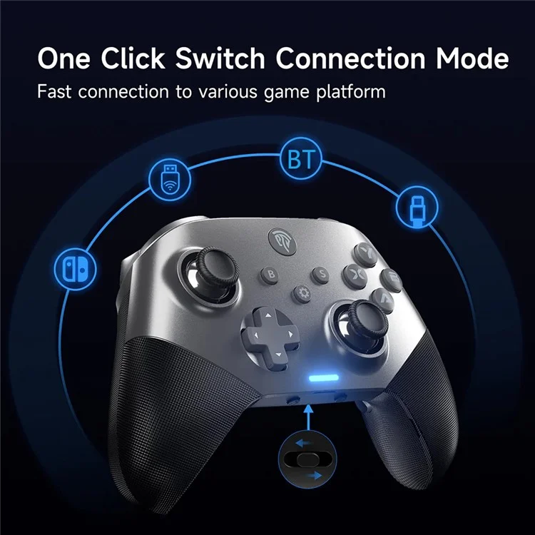 EASYSMX X10 Mechanic Master 2.4G / Bluetooth / Controlador de Juego con Cable Gamepad - Negro