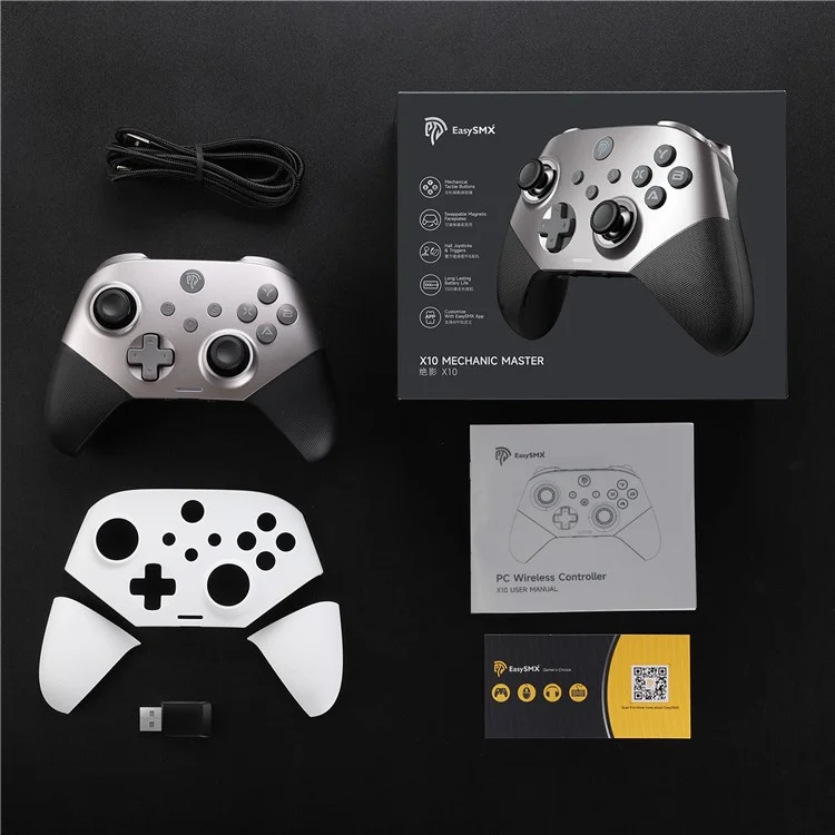 EASYSMX X10 Mechanic Master 2.4G / Bluetooth / Controlador de Juego con Cable Gamepad - Negro