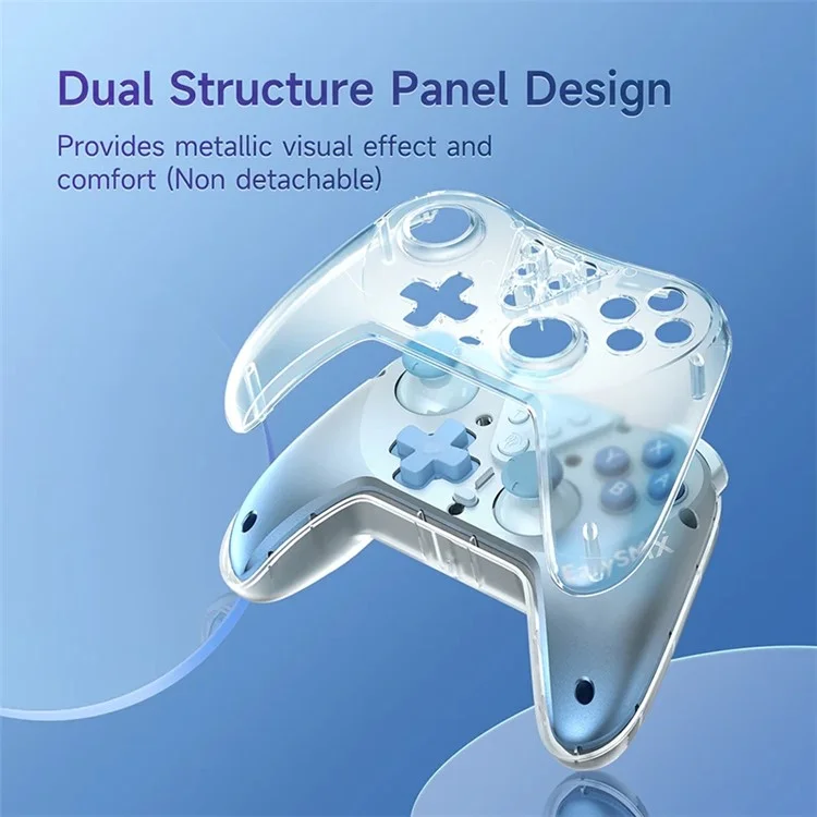 EASYSMX T39 Bluetooth-compatible / Wired Game Controller 3D Joystick Gamepad - Baby Blue