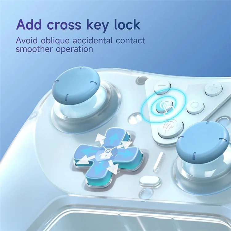 EASYSMX T39 Bluetooth-compatible / Wired Game Controller 3D Joystick Gamepad - Baby Blue