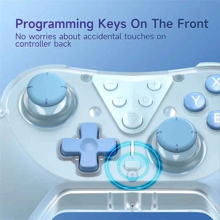 EASYSMX T39 Bluetooth-compatible / Wired Game Controller 3D Joystick Gamepad - Baby Blue