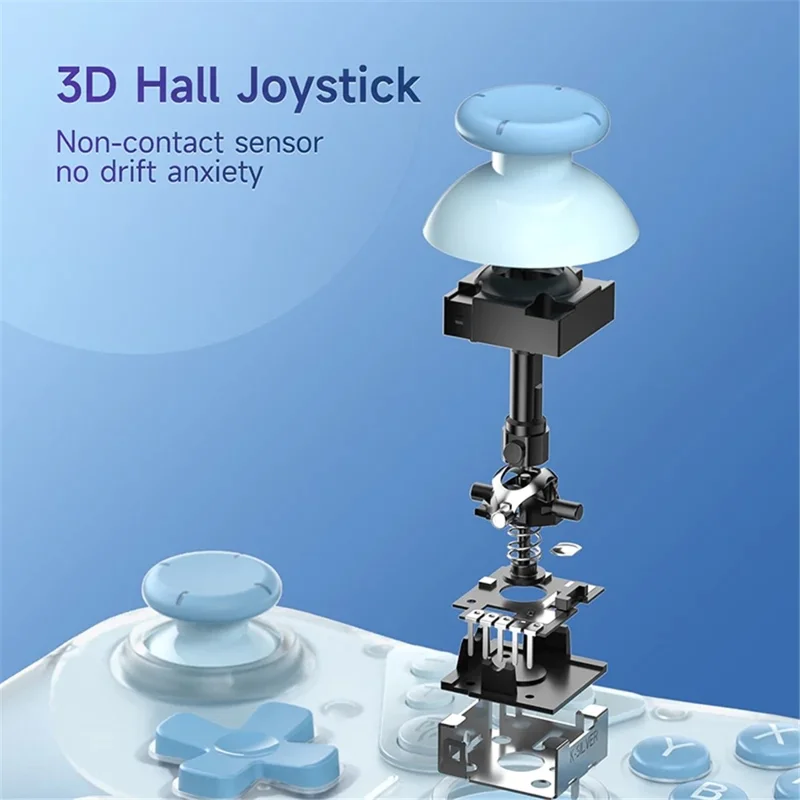 EASYSMX T39 Bluetooth-kompatibel/trådløs gamecontroller 3D-joystick - Sort