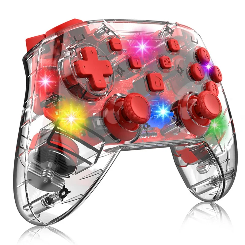 YS01 Switch-Controller mit Vibration, Wake-Up, Turbo, Clear Bluetooth-Gamepad für Tesla
