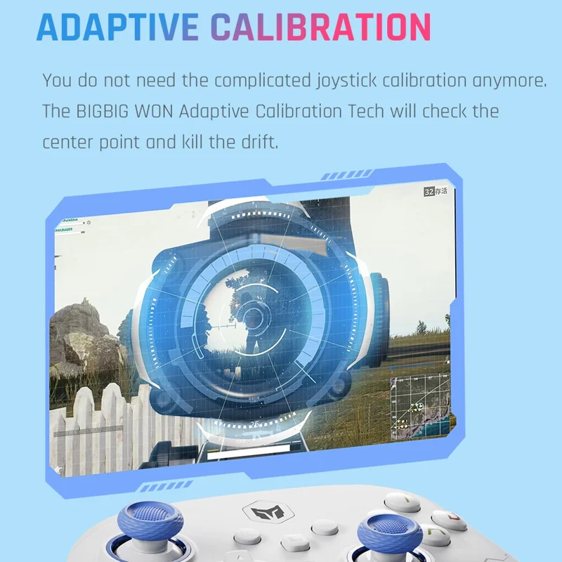 BIGBIGWON RAINBOW2 SE Consola de Juegos Inalámbrica con Controlador de Efecto Hall para Switch / PC / Android / iOS - Verde