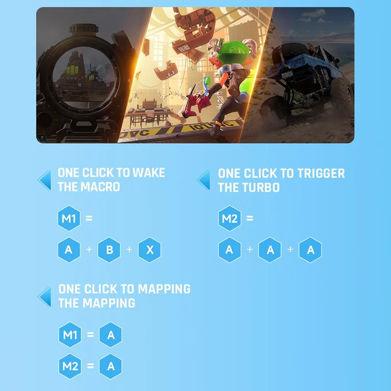 BIGBIGWON RAINBOW2 SE Consola de Juegos Inalámbrica con Controlador de Efecto Hall para Switch / PC / Android / iOS - Verde