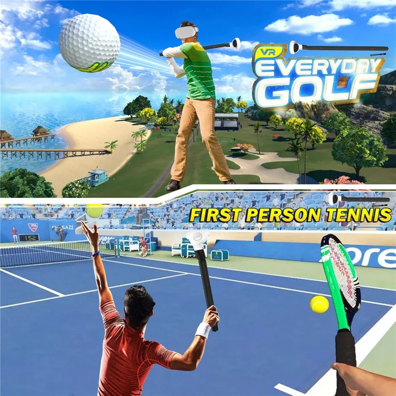 1 par till Meta Quest 2 VR-förlängningsgrepp VR-spelkontrollerns handtag - Svart