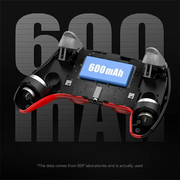 Controlador de juego inalámbrico Bluetooth P08 PS4 compatible con PS4, Android, iOS, Switch - Azul / Negro