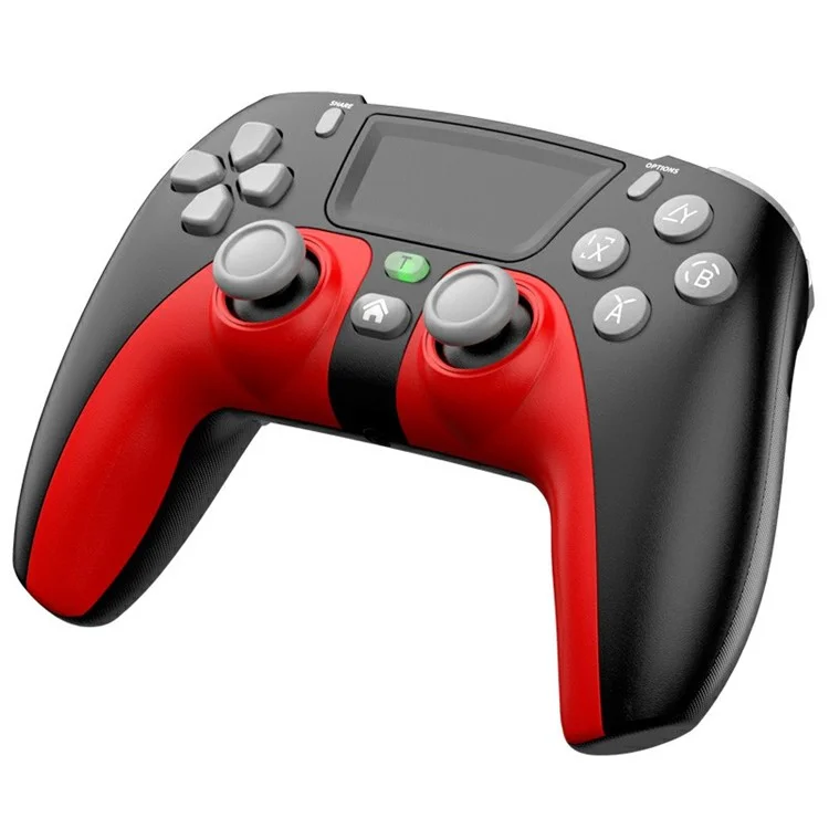 Controlador de juego inalámbrico Bluetooth P08 PS4 compatible con PS4, Android, iOS, Switch - Azul / Negro