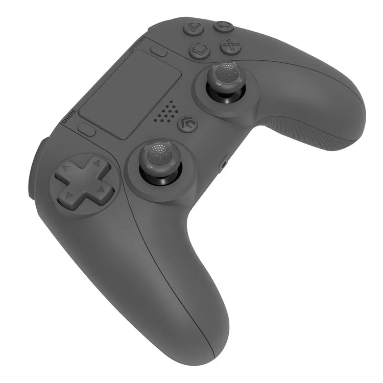 TOPWOLF HS-PS4252 For PS4 Bluetooth-compatible Controller PC Programmable Dual Vibration Gamepad - Black