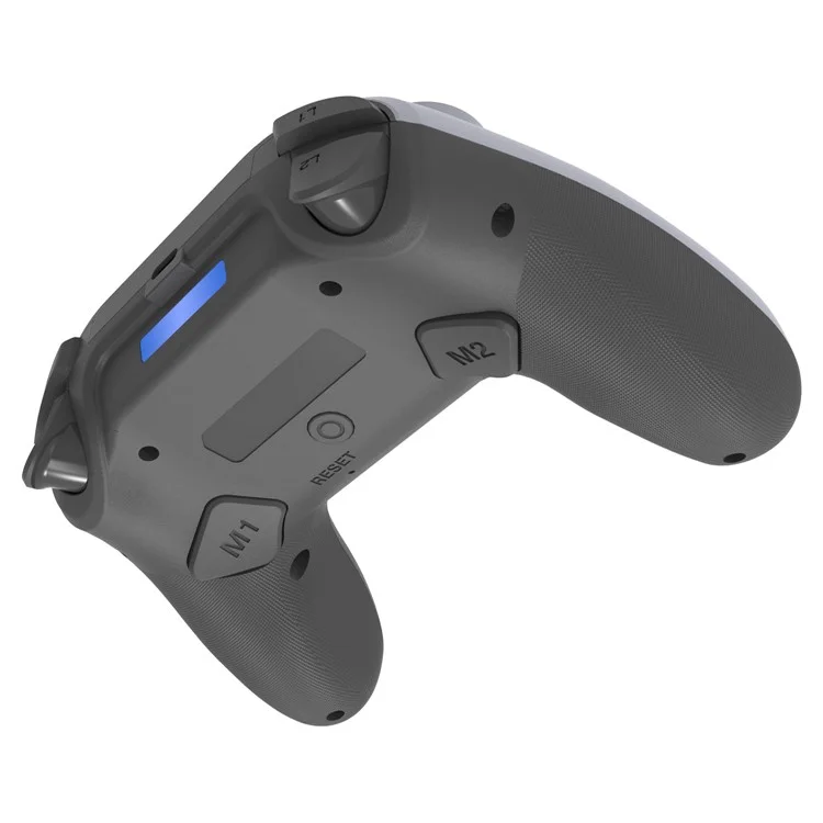 TOPWOLF HS-PS4252 For PS4 Bluetooth-compatible Controller PC Programmable Dual Vibration Gamepad - Black