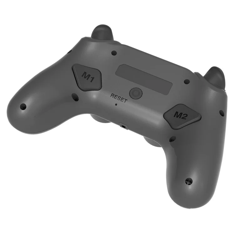 TOPWOLF HS-PS4252 For PS4 Bluetooth-compatible Controller PC Programmable Dual Vibration Gamepad - Black