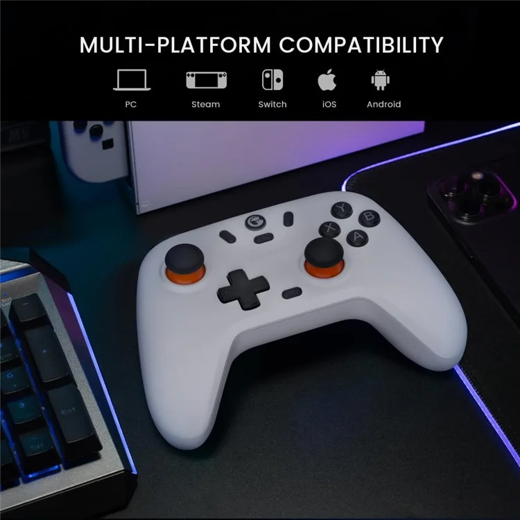 GAMESIR Nova Lite  Hand Grip Bluetooth-compatible Game Controller for Nintendo Switch PC - White