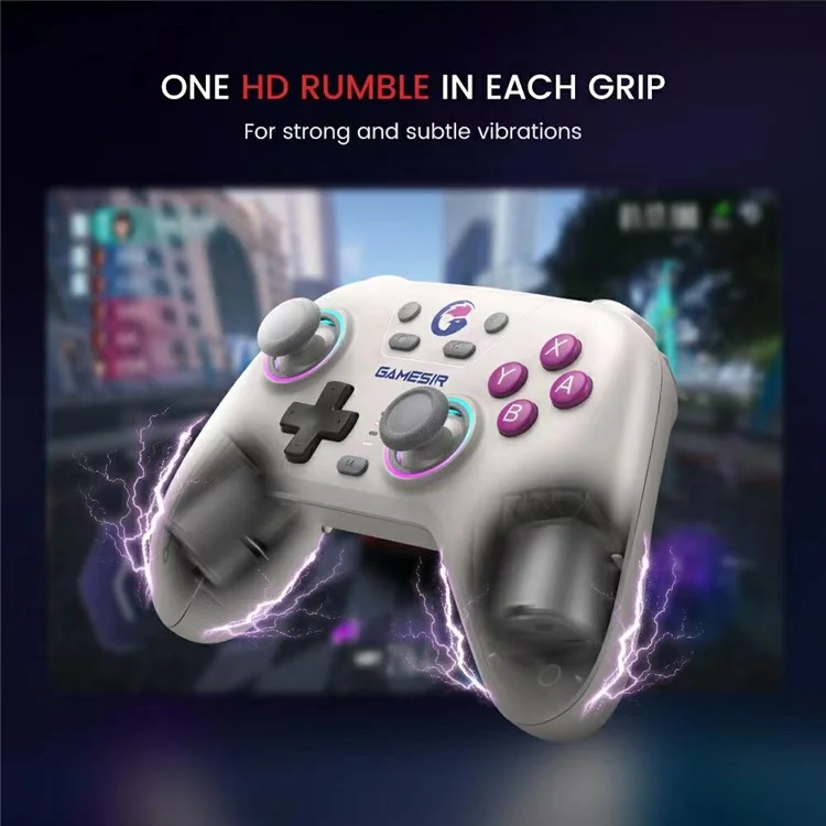 GAMESIR Nova Bluetooth-compatible / 2.4G Wireless / Wired Gamepad Turbo Function Game Controller - White