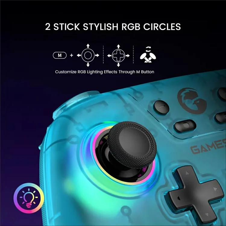 GAMESIR Nova Bluetooth-compatible / 2.4G Wireless / Wired Gamepad Turbo Function Game Controller - White