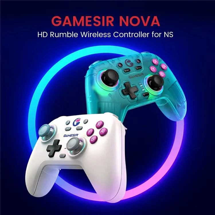 GAMESIR Nova Bluetooth-compatible / 2.4G Wireless / Wired Gamepad Turbo Function Game Controller - White