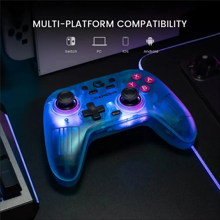 GAMESIR Nova Bluetooth-compatible / 2.4G Wireless / Wired Gamepad Turbo Function Game Controller - White