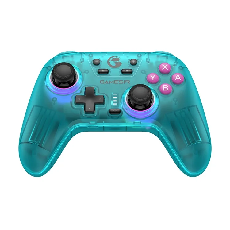 GAMESIR Nova NS Contrôleur de Jeu Bluetooth pour Nintendo Switch / PC / Android / iOS / Windows - Vert Transparent