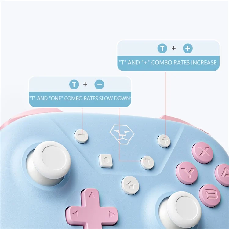 AOLION ALNS2288 600mAh Controlador Sem Fio para Nintendo Switch com Wake-up Turbo Vibration - Verde