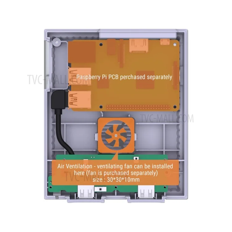 RETROFLAG Superpi Case Raspberry Pi Single Box (US Version)