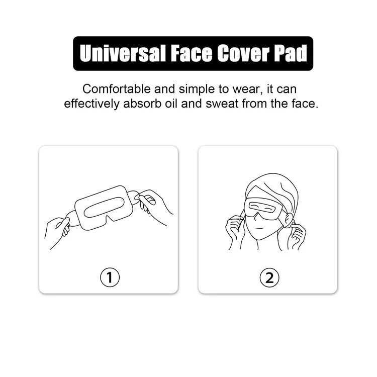 Para PICO 4 / Neo 3 / Oculus Quest 2 Máscara facial desechable de tela no tejida para auriculares VR (100 UNIDADES)