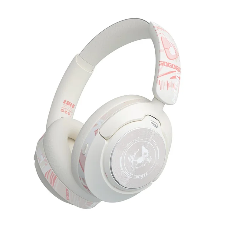 GT1 Bluetooth-compatible 5.4 Wireless Headset ANC Noise Reduction Gaming Headphones - Pink