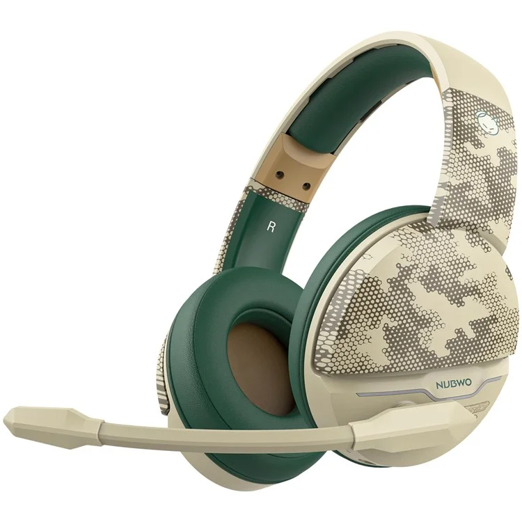 NUBWO G08 Casque sans fil 2,4 GHz / Bluetooth over-ear pour le jeu Faible latence Casque stéréo de jeu E-Sports