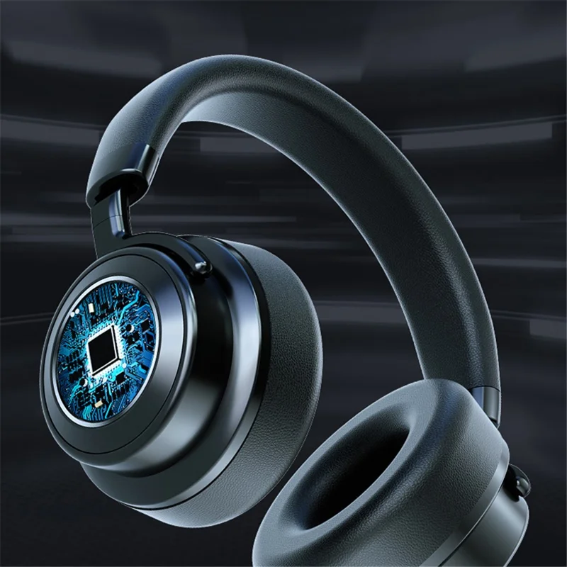 VJ364 ANC Noise Reduction Over-Ear Wireless Headset Bluetooth Heavy Bass Music Gaming Headphone - Schwarz