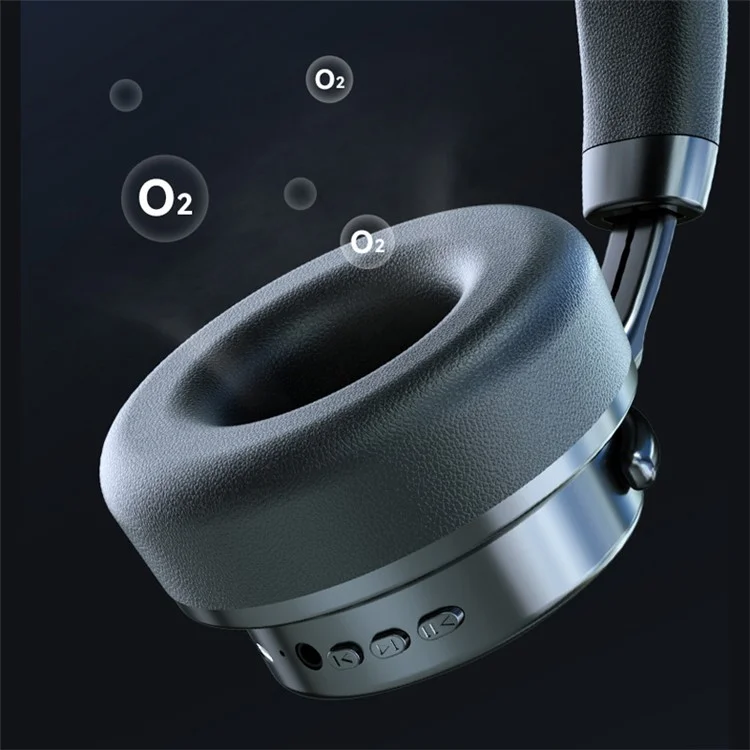 VJ364 ANC Noise Reduction Over-Ear Wireless Headset Bluetooth Heavy Bass Music Gaming Headphone - Schwarz