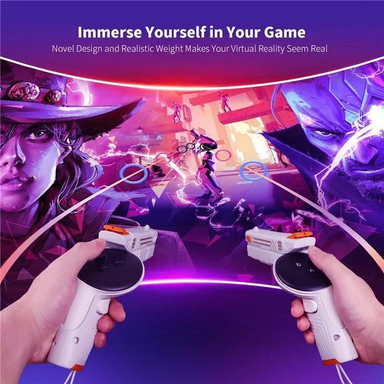 AMVR per Meta Quest 3 VR Gun Stock Controller Grips Extension Handle Retrofitting Accessori