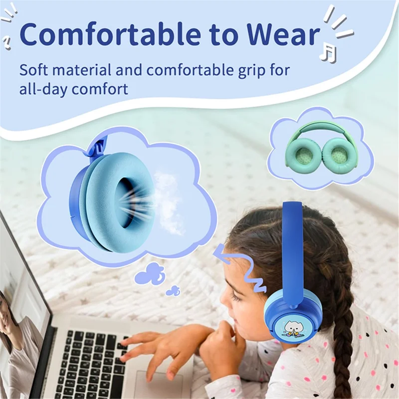 Casque Bluetooth sans fil pour enfants WIWU KTD-2 Over-ear - Vert