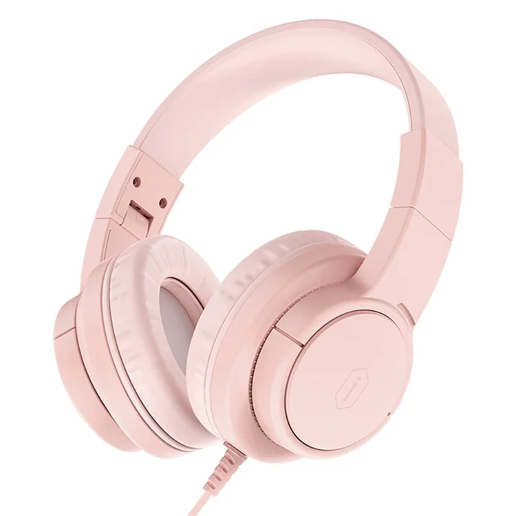 Casque filaire pliable WIWU KTD-01 pour enfants, casque d'écoute portable pour enfants, écouteurs de musique - Rose