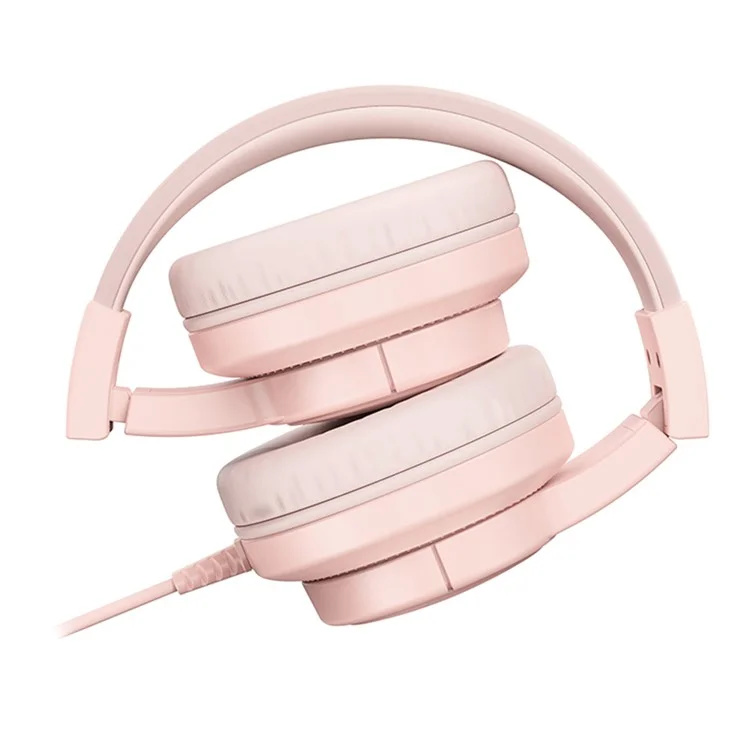 Casque filaire pliable WIWU KTD-01 pour enfants, casque d'écoute portable pour enfants, écouteurs de musique - Rose