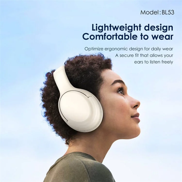 FONENG BL53 Cuffie Bluetooth Wireless Pieghevoli Over-Ear Gaming Music Headset - Nero