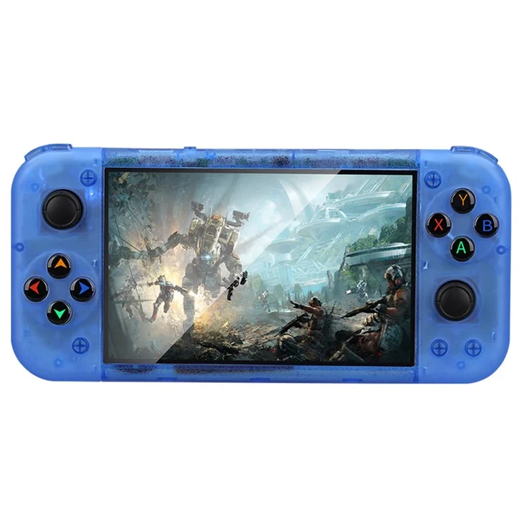 RG50XX 5-zoll-bildschirm Handheld Game Console Support Linux System HD TV Output, 15000+ Spiele - Blau