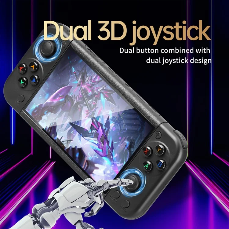RG50XX 5-zoll-bildschirm Handheld Game Console Support Linux System HD TV Output, 15000+ Spiele - Blau