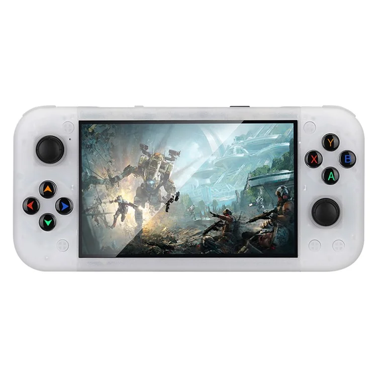 RG50XX 5-inch Screen Handheld Game Console Support Linux System HD TV Output, 15000+ Games - White