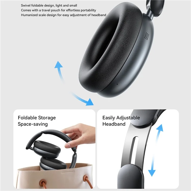 JOYROOM JR-JH1 Bluetooth-compatible Headphone ANC Noise Canceling Over-Ear Headset