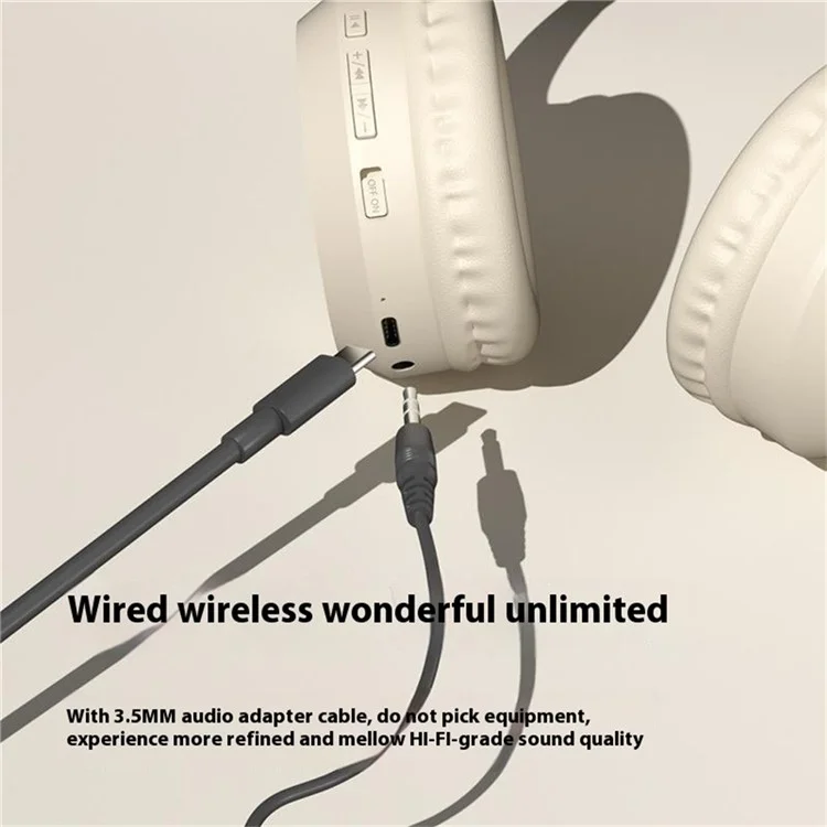CR-7 Bluetooth-headset Verkabelt / Faltbare Over-ear-kopfhörer Für Den Dual-modus Mit Doppelmodus - Nackt