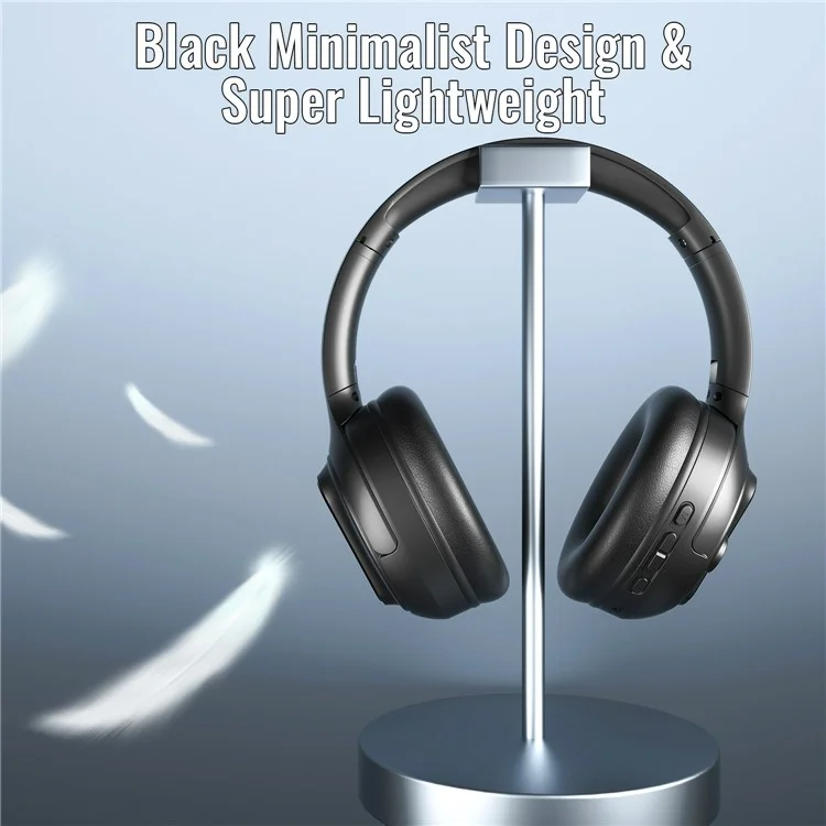 AKZ-M12 Foldable Headphones with Battery Display Bluetooth-compatible Over-Ear Headset Support TF Card