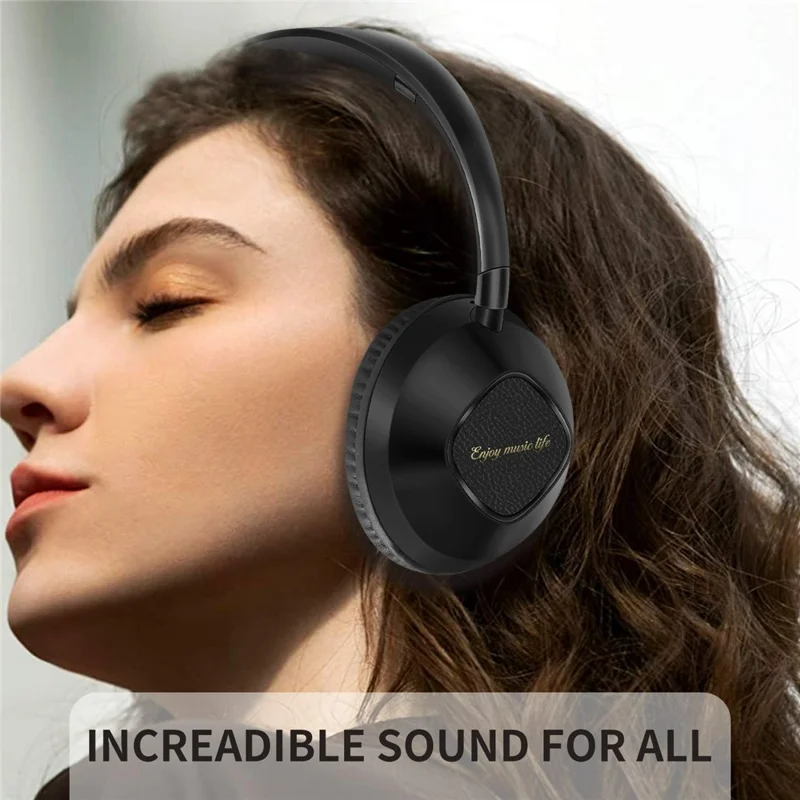 AKZ-18 Over-Ear-Kopfhörer mit Unterstützung für TF-Karte, HiFi-Sound, kabellosem Bluetooth-Headset - Schwarz