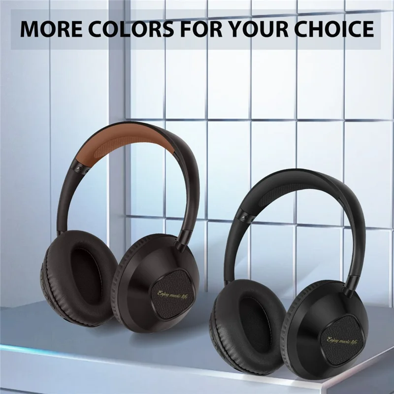 AKZ-18 Over-Ear-Kopfhörer mit Unterstützung für TF-Karte, HiFi-Sound, kabellosem Bluetooth-Headset - Schwarz