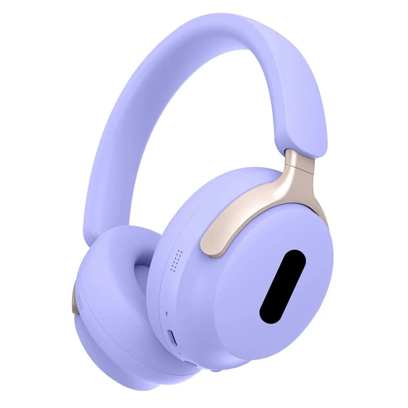 Auriculares inalámbricos AKZ-25 Bluetooth 5.3 Over-Ear con autonomía de 100 horas para teléfonos móviles, PC y portátiles - Púrpura