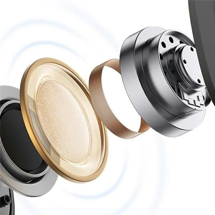 AKZ-M10 Over-Ear Bluetooth-compatible Headphone Foldable Power Bank Function Wireless Headset - Silver