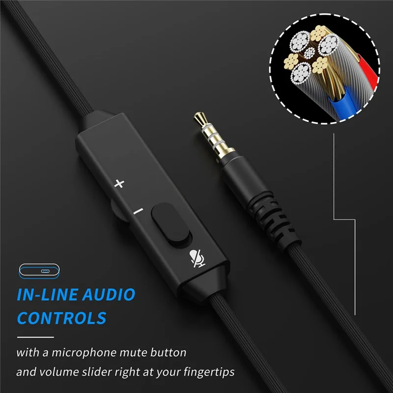 BINNUNE BG02 Gaming Headset 3.5mm Wired Headphones with Microphone For PC  /  Laptop  /  Desktop - Camouflage