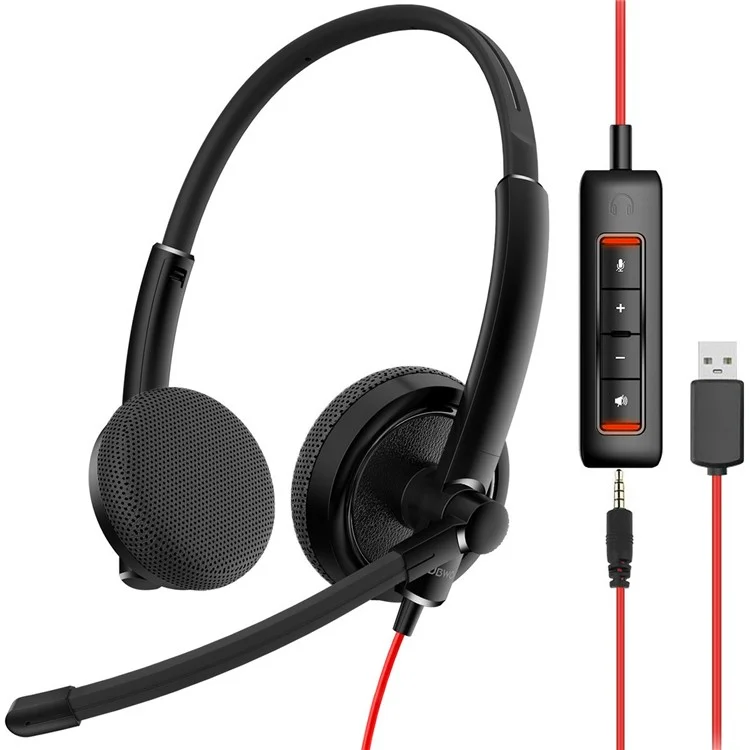 NUBWO HW01 USB Wired Headphone Calls Gaming Headset with Rotatable Microphone