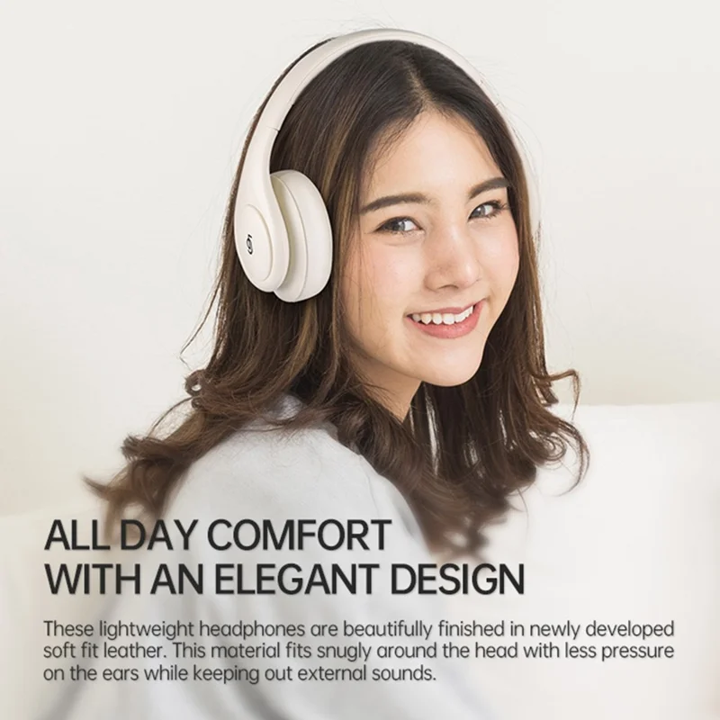 P9 Wireless Bluetooth-compatible Headphones ANC Active Noise Cancelling Deep Bass Headset - Blue