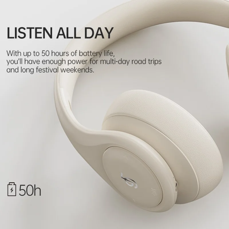 P9 Wireless Bluetooth-compatible Headphones ANC Active Noise Cancelling Deep Bass Headset - Blue