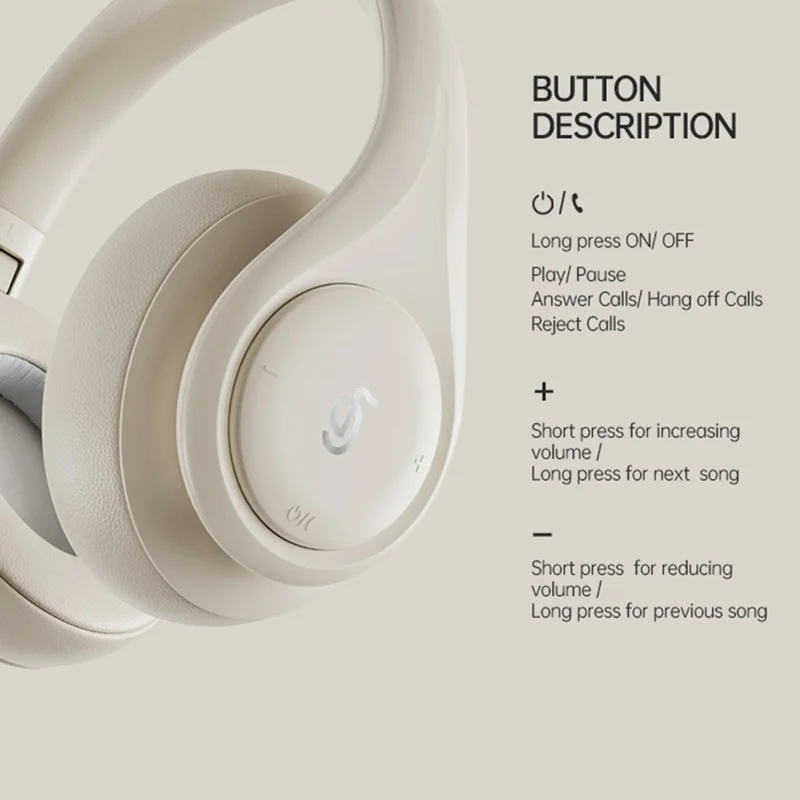 P9 Wireless Bluetooth-compatible Headphones ANC Active Noise Cancelling Deep Bass Headset - Blue